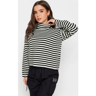 PixieGirl Petite PixieGirl Petite Black Stripe Roll Neck Jumper
