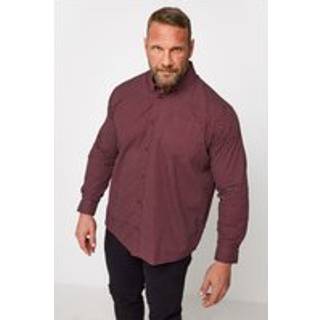 BadRhino Big & Tall BadRhino Big & Tall Red 100% Cotton Poplin Shirt