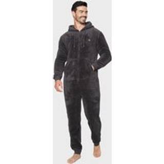 Threadbare Threadbare Grey Fleece Hooded All-In-One
