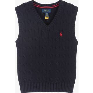 Polo Ralph Lauren Kids Cable-knit cotton vest - blue - Y 6