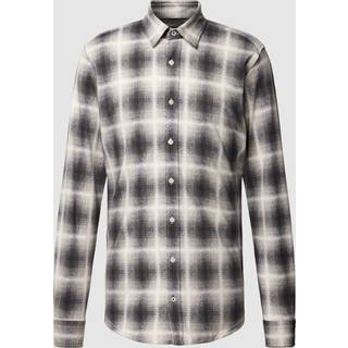 JOOP! Herren Hemd beige,grau kariert