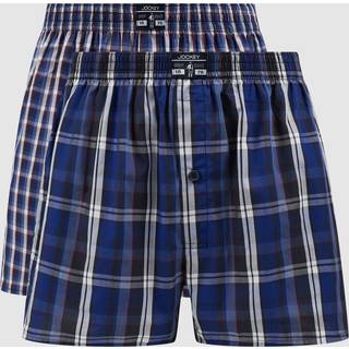 Jockey 2-pak Woven Boxer Shorts - Navy Checked - Medium