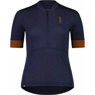 Mons Royale Cadence Half Zip Shirt Women Midnight Terrazzo