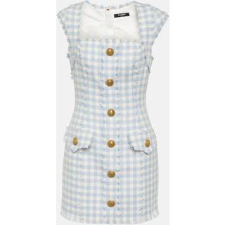 Balmain Gingham tweed minidress - multicoloured - M