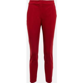 Max Mara Pegno cropped jersey pants - red - S