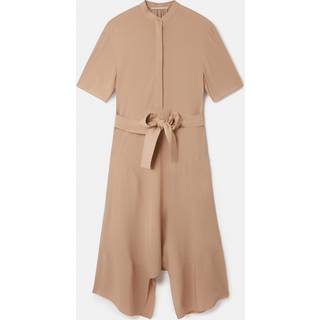 Stella McCartney Silk crÃªpe de chine shirt dress - beige - XL+