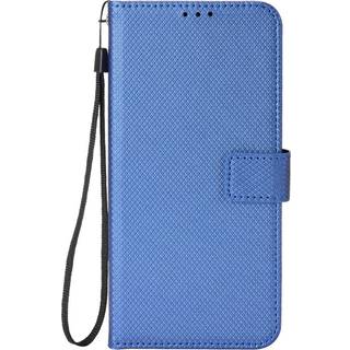 TCL 405 / 406 / 408 / T506D Læder Flip Cover m. Diamant Tekstur - Blå
