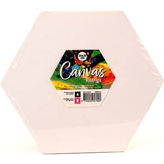 Malerlærred 20x20 cm - sekskantet (På lager i butik)