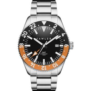 Métier | Orange Rustfri Stål GMT Ur