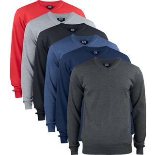 Cutter & Buck 355430 Everett V-neck Men Dark Navy L
