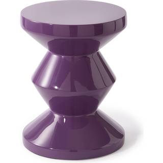 POLSPOTTEN Seating - 'Zig Zag' stool, dark purple in Dark purple Synthetic material
