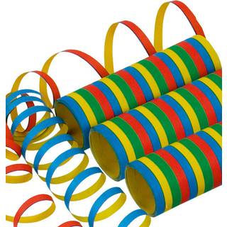 Luftschlangen 3er Pack bunt