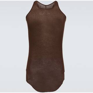 Rick Owens Jersey tank top - brown - EU 46