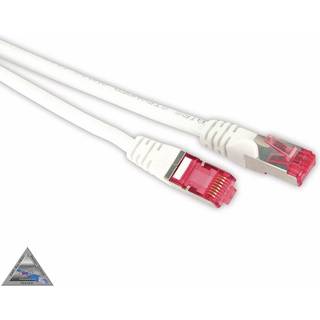 Cat 6a S/FTP LSZH Netværkskabel - Hvid - 1 m