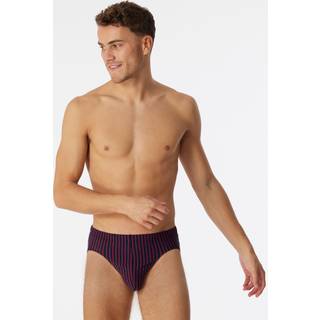 Schiesser Herren Slip-Baumwoll-Stretch blau,rot Baumwolle & Mix Gestreift
