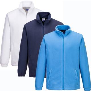 Portwest AS26 - Antistatisk ESD fleece / Fleecetrøje / cardigan-Hamilton Blå-L