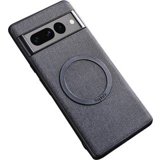 Google Pixel 8 Pro Plastik Bagside Cover m. Ru Tekstur - MagSafe Kompatibel - Sort