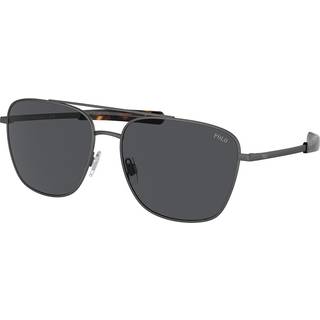 Polo Ralph Lauren Mand PH3147 930787 Solbriller Metal Grå Grå Pilot Normal