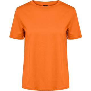 PIECES dame t-shirt PCRIA - Persimmon Orange - XS