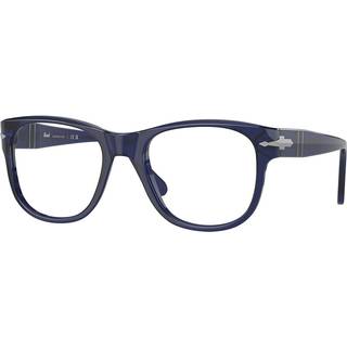 Persol Unisex PO3312V 181 Optiske stel Acetat Blå Transparent Firkantet Normal