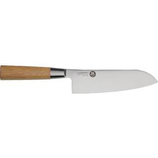 Suncraft MU Santoku 16,7 cm - Japan-Stahl - Griff Pakkaholz - Braun,Silber