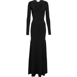 Victoria Beckham Knitted V-neck maxi dress - black - XS