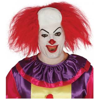 Clowns Perücke mit Halbglatze