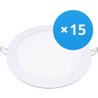 Fordelspakke 15x LED downlight UltraSlim 24W 1950lm 110D - 840 kold hvid | 295mm - Udsnit 280mm