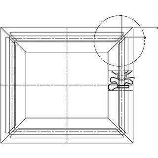 Electrolux magnetisk tætning, hvid, 577x843mm 2085495238