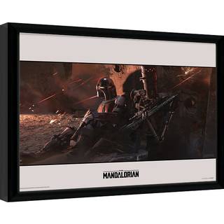 STAR WARS - The Mandalorian Cover - Framed Print 30x40cm