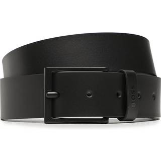 BOSS Black Herren Gürtel schwarz Glattleder