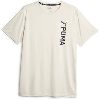 PUMA Herren T-Shirt beige Mikrofaser/Funktion uni mit Motiv