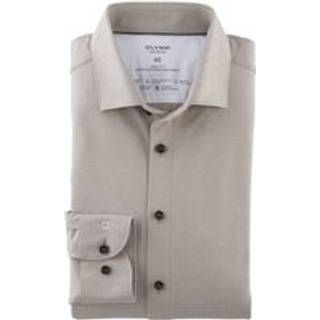 OLYMP Herren Hemd beige gemustert