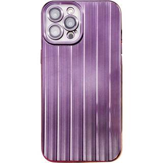 iPhone 12 Pro TPU Plastik Cover med Kameralinse Beskyttelse - Lilla