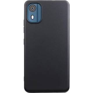 Nokia C02 Anti-Fingeraftryk Mat TPU Cover - Sort