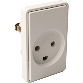 LK FUGA® stikkontakt 1,5 m/jord og ramme hvid