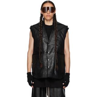 Rick Owens Shearling vest - black - EU 50