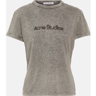 Acne Studios Logo cotton jersey T-shirt - grey - XXS
