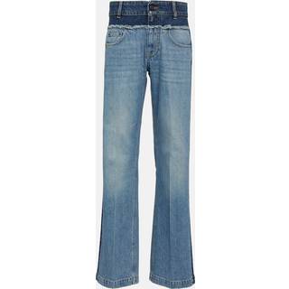 Stella McCartney Paneled high-rise wide-leg jeans - blue - 26