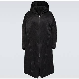 Rick Owens Jumbo Peter cotton and silk coat - black - EU 46