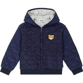 Moschino Kids Teddy Bear quilted jacket - blue - Y 8