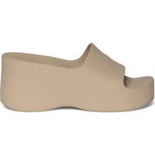 Balenciaga Logo rubber slides - beige - EU 41
