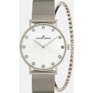 Jacques Lemans Nice Gavesæt 1-2142A - Dame - 37 mm - Quartz - Mineralglas