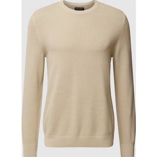 Marc O'Polo Herren Pullover beige unifarben