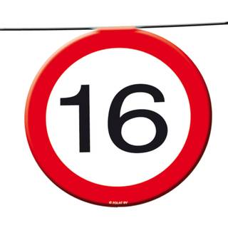 Wimpelkette Verkehrsschild 16