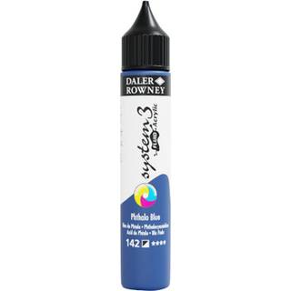 System 3 Fluid Acrylic - 29,5ml. Phthalo Blue