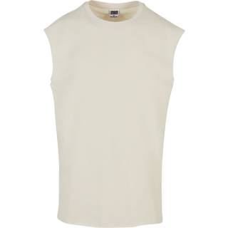 Urban Classics Open Edge Sleeveless Tee White Sand