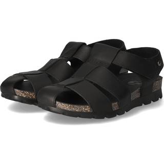 Panama Jack Herren Sandalen schwarz Glattleder