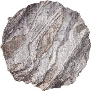 Tæppe TINE 75313C vægt, sten - moderne, uregelmæssig form mørk grå / lyse grå 195x195 cm