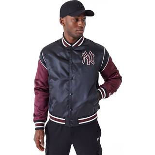New York Yankees MLB Black Satin Jacket newera adult unisex Black newera adult unisex Black newera adult unisex Black newera adult unisex Black newera - 2xl